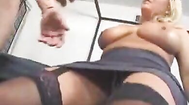 Horny Granny's Shaved Twat Smashed Hard