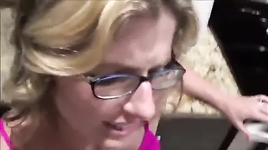 College Stud Fucks Mature Blonde MILF