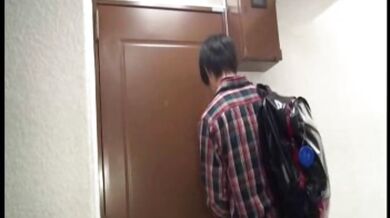 Imposing Jap milf seduces her son's French friend