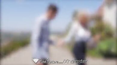 Blonde MILF Seduces Young Hunk with Her Booty