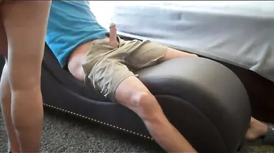 Mature Redhead Teaches Young Man a Lesson