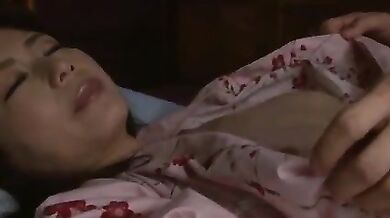 Stepson Sneaks in and Fucks His Japanese MILF