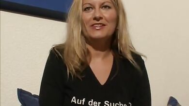 Blonde Mature Enjoys Red Dildo