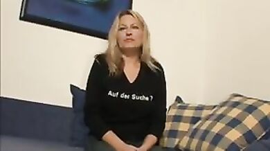 Blonde Mature Enjoys Red Dildo