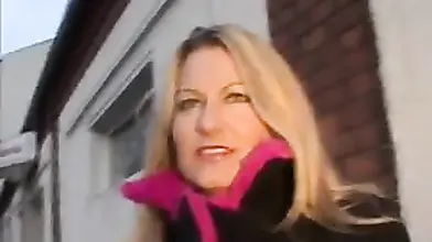 Blonde Mature Enjoys Red Dildo