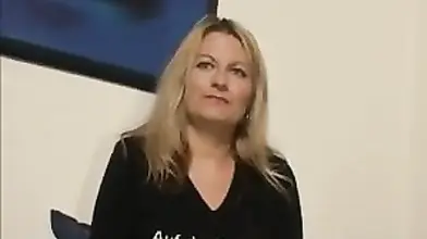 Blonde Mature Enjoys Red Dildo