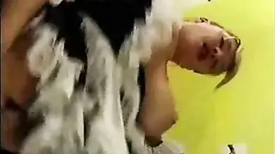 Mature Maid Fucks Boss in Kitchen