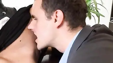 Blonde MILF Fucks Boss in Office