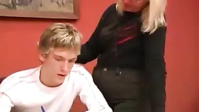 Mature Stepmom Seduces Her Son