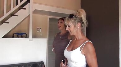 Busty Russian Cougar on the Sofa