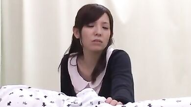 Sexy Japanese Babe Rides Mature Guy