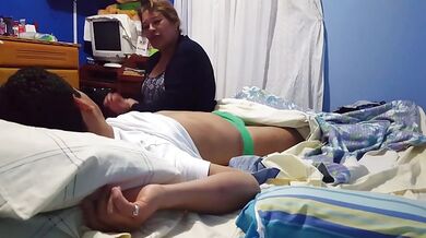 Mature Mexican Woman Enjoys Neighbor