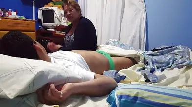 Mature Mexican Woman Enjoys Neighbor