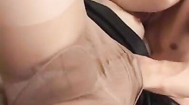 Hairy Asian MILF Takes Small Rod