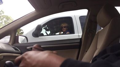 Sexy Mom Watches a Dude Masturbate