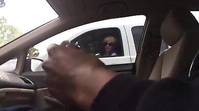 Sexy Mom Watches a Dude Masturbate