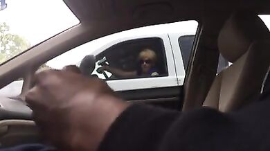 Sexy Mom Watches a Dude Masturbate