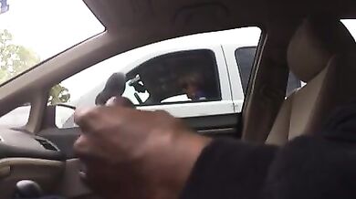 Sexy Mom Watches a Dude Masturbate