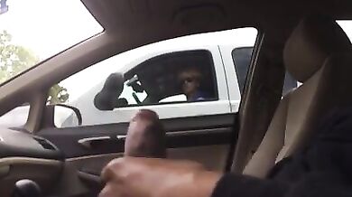 Sexy Mom Watches a Dude Masturbate