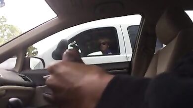 Sexy Mom Watches a Dude Masturbate