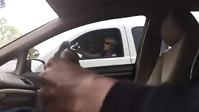 Sexy Mom Watches a Dude Masturbate