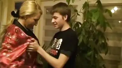 Blonde Mature in Stockings Rides Hard