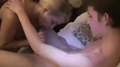 Blonde Mature in Stockings Rides Hard