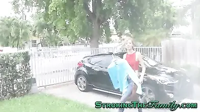 Blonde MILF Fucks with Friends