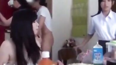 Asian MILF Takes It from Behind